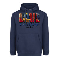 Navy love came down luke 2 11 Heavyweight Hoodie - CowGirlArtShop