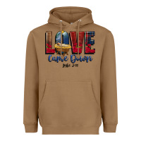 Toasted Coconut love came down luke 2 11 Heavyweight Hoodie - CowGirlArtShop