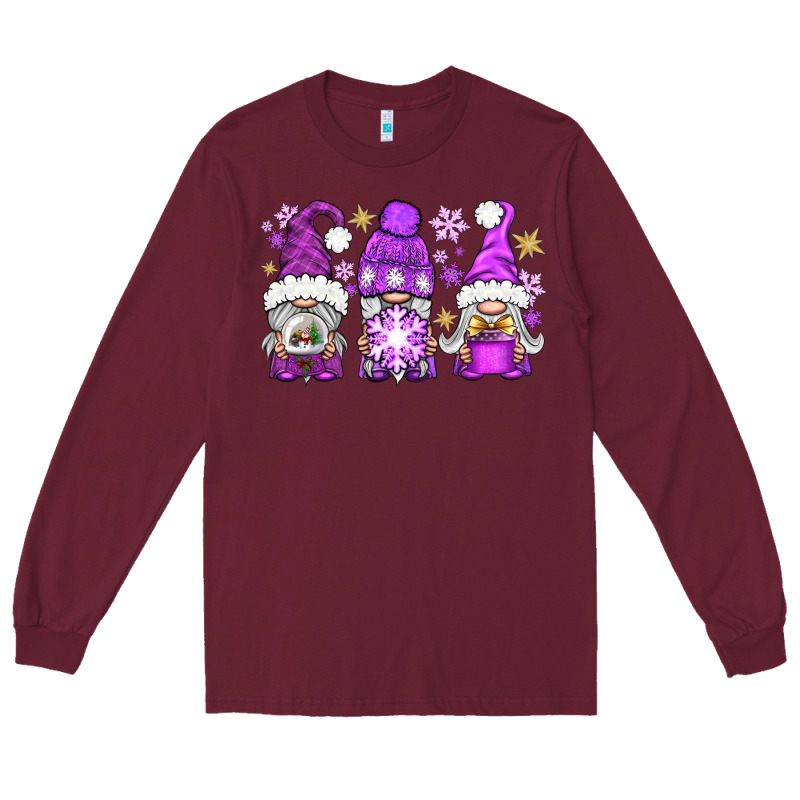 Purple Winter Gnomies Long Sleeve Tee by BundleAndBundleShop | Teevron