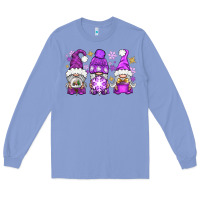 Colony Blue Purple Winter Gnomies Long Sleeve Tee - BundleAndBundleShop