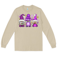 Mushroom Purple Winter Gnomies Long Sleeve Tee - BundleAndBundleShop
