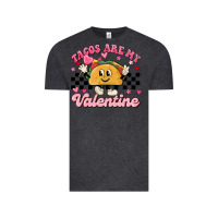 Vintage Black tacos are my valentine Vintage Tee - MaliasSmallBusiness