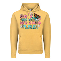 Vintage Mustard just a good mom with a hood playlist Vintage Hoodie - MaliasSmallBusiness
