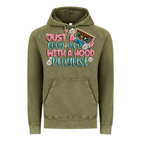 Vintage Olive just a good mom with a hood playlist Vintage Hoodie - MaliasSmallBusiness