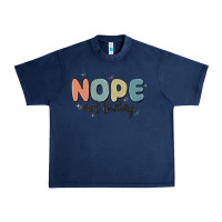 Navy nope not today Urban Heavy Tee - MaliasSmallBusiness