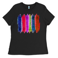 Black Colored Jute Brush Strokes Ladies Tee - Bettercallsaul