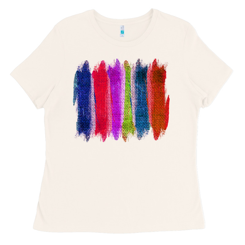 Colored Jute Brush Strokes Ladies Tee by Bettercallsaul | Teevron