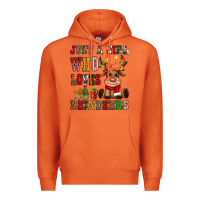 Carrot just a girl who loves reindeers Premium Hoodie - CowGirlArtShop