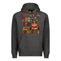 Charcoal Heather just a girl who loves reindeers Premium Hoodie - CowGirlArtShop