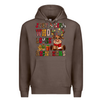 Coffee just a girl who loves reindeers Premium Hoodie - CowGirlArtShop