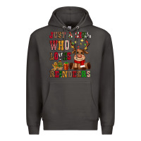 Smoke just a girl who loves reindeers Premium Hoodie - CowGirlArtShop