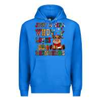 True Royal just a girl who loves reindeers Premium Hoodie - CowGirlArtShop
