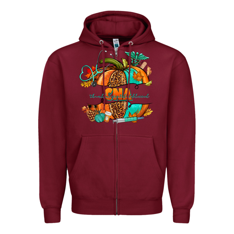 Cna Pumpkin Nurse Zipper Hoodie by NancyCooperArtShop | Teevron