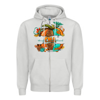 Dove Grey cna pumpkin nurse Zipper Hoodie - NancyCooperArtShop