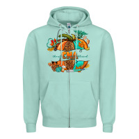 Seafoam cna pumpkin nurse Zipper Hoodie - NancyCooperArtShop
