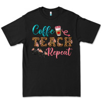 Black coffee teach repeat Premium Tee - BundleAndBundleShop