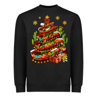 Black Christmas Feliz Navidad Sombrero Tree Heavyweight Sweatshirt - BundleAndBundleShop
