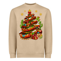 Mushroom Christmas Feliz Navidad Sombrero Tree Heavyweight Sweatshirt - BundleAndBundleShop