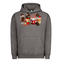 Pigment Tornado Chocolate Love Coffee Cups Urban Hoodie - FaDigitalArtStudio