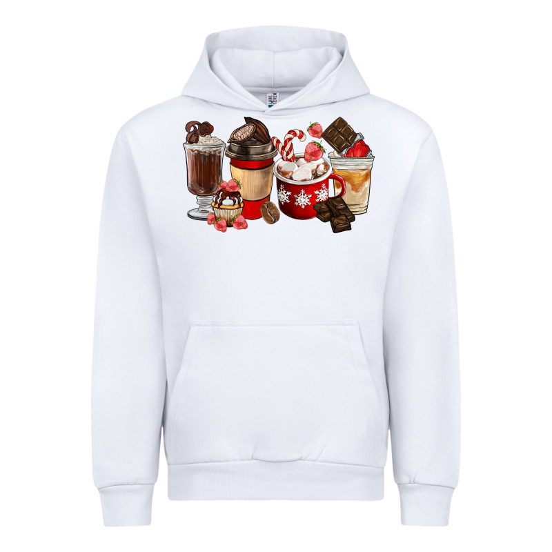 Chocolate Love Coffee Cups Urban Hoodie by FaDigitalArtStudio | Teevron