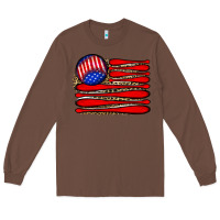 Chestnut leopard baseball flag5 Long Sleeve Tee - JahusDesignShop