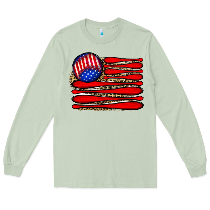 Leopard Baseball Flag5 Long Sleeve Tee by JahusDesignShop | Teevron