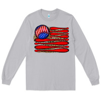 Moon Dust leopard baseball flag5 Long Sleeve Tee - JahusDesignShop
