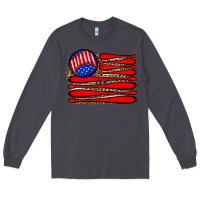 Smoke leopard baseball flag5 Long Sleeve Tee - JahusDesignShop
