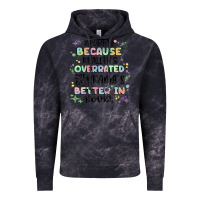 Cloud Black reading because realitys overrated Vintage Hoodie - MaliasSmallBusiness
