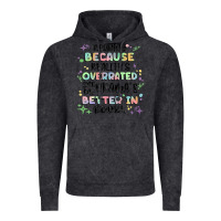 Vintage Black reading because realitys overrated Vintage Hoodie - MaliasSmallBusiness