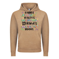 Vintage Coffee reading because realitys overrated Vintage Hoodie - MaliasSmallBusiness