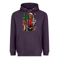 Plum ho ho ho heifer cow gnomies Heavyweight Hoodie - CowGirlArtShop