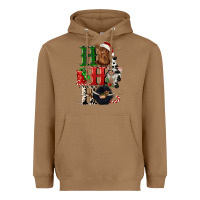 Toasted Coconut ho ho ho heifer cow gnomies Heavyweight Hoodie - CowGirlArtShop