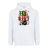 White ho ho ho heifer cow gnomies Heavyweight Hoodie - CowGirlArtShop