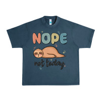 Midnight Navy nope not today Urban Heavy Tee - MaliasSmallBusiness