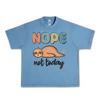 Pebble Blue nope not today Urban Heavy Tee - MaliasSmallBusiness