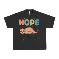 Pigment Black nope not today Urban Heavy Tee - MaliasSmallBusiness