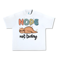 White nope not today Urban Heavy Tee - MaliasSmallBusiness
