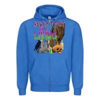 True Royal Never Trust The Living Zipper Hoodie - texasbilliewilder