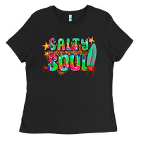 Black salty soul Ladies Tee - AdoDesignShop