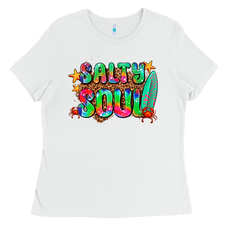 Salty Soul Ladies Tee by AdoDesignShop | Teevron