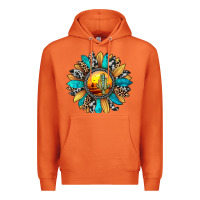 Carrot sunset sunflower Premium Hoodie - JahusDesignShop