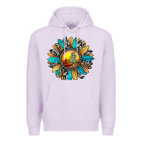 Lilac sunset sunflower Premium Hoodie - JahusDesignShop