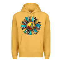 Mustard sunset sunflower Premium Hoodie - JahusDesignShop