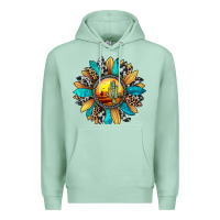 Seafoam sunset sunflower Premium Hoodie - JahusDesignShop