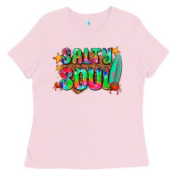 Bubblegum Pink salty soul Ladies Tee - AdoDesignShop