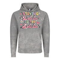 Cloud Rock staying delulu is the solulu Vintage Hoodie - MaliasSmallBusiness