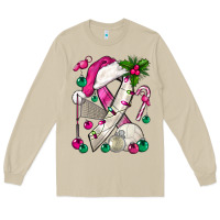 Mushroom Pink Christmas Breast Cancer Ribbon Volleyball Long Sleeve Tee - BundleAndBundleShop