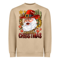 Mushroom Cowboy Christmas Santa Heavyweight Sweatshirt - BundleAndBundleShop