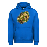 Cobalt camouflage and leopard patch  5 Urban Hoodie - BundleAndBundleShop